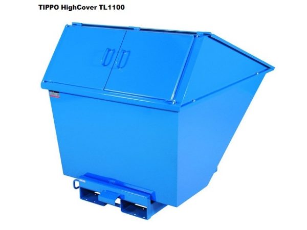 Tippo 200-1100L kõrge isekallutav konteiner