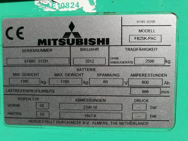 MITSUBISHI FB 25 K PAC